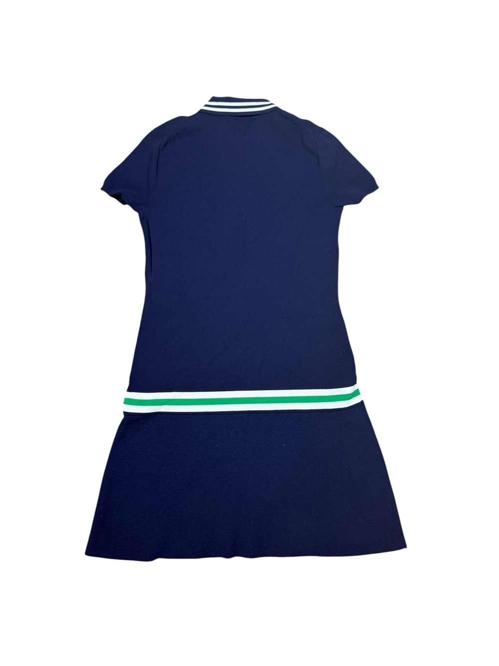 Ralph Lauren Navy Polo Dress with Green and White Stripe - Picture 9 of 16